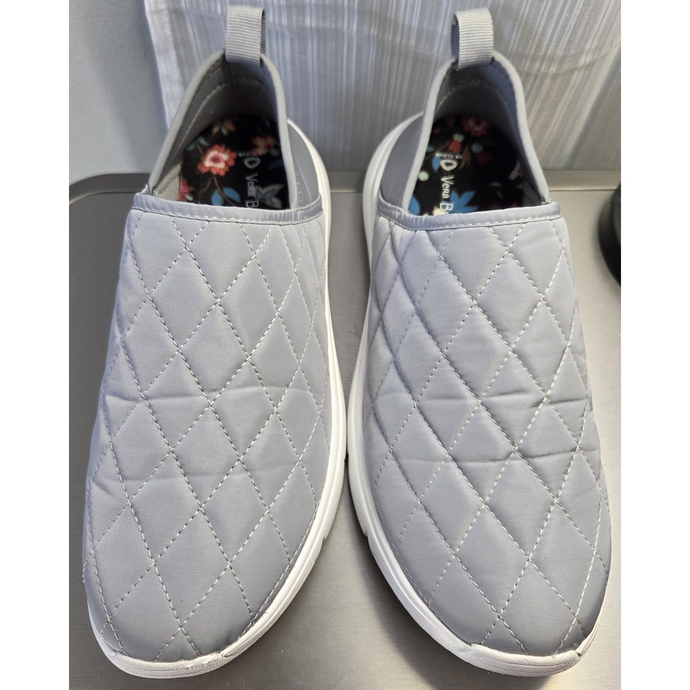 Vera Bradley VB Cloud Size 9‎ Gray Quilted Pattern Floral Insole Memory Foam